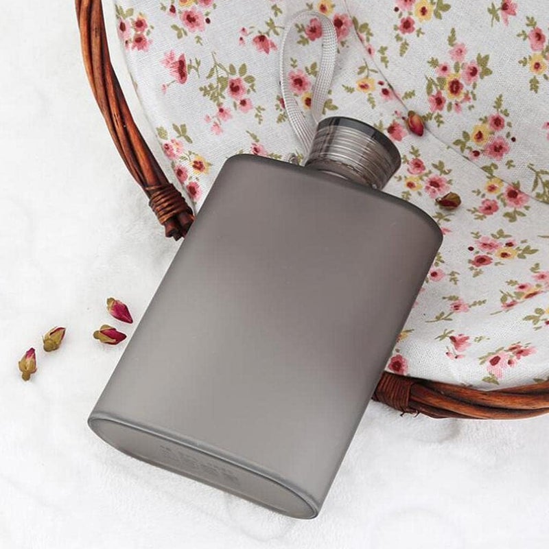 klarako Portable Stylish Flat BPA Free Drink Bottle/Water Bottle, Notebook Design Sports Drinking Bottle, Gray, 16x10.1cm - Image 4