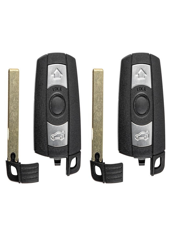 Vurkcy Key Fob Replacement for 2006-2011 BMW 3 5 Series, 325i, 328i, 330i, 335i, 525i, 528i, 530i, 535i, 550i& More Car Keyless Entry Remote Control Start, KR55WK49127, 3 Btn, 2Pcs - Image 1