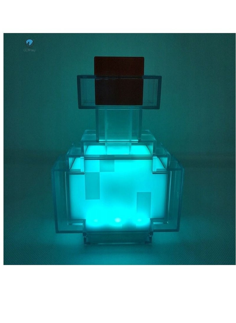 Generic - Minecraft LED ambient night light, torch Torch ore type table lamp, color change bottle lamp - Image 1