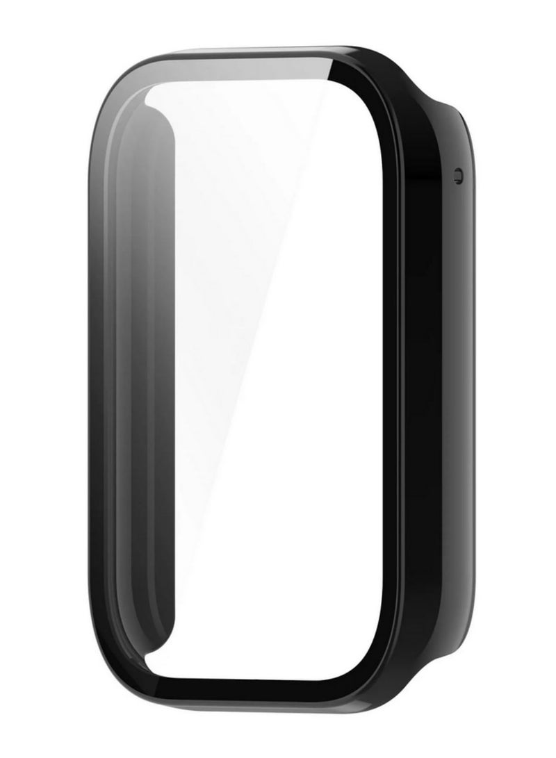 1pcs Watch Case for Xiaomi Mi Band 9 Pro Tempered Glass Screen Protector All Around Hard PC Protective Bumper Cover Accessories Black - Image 1