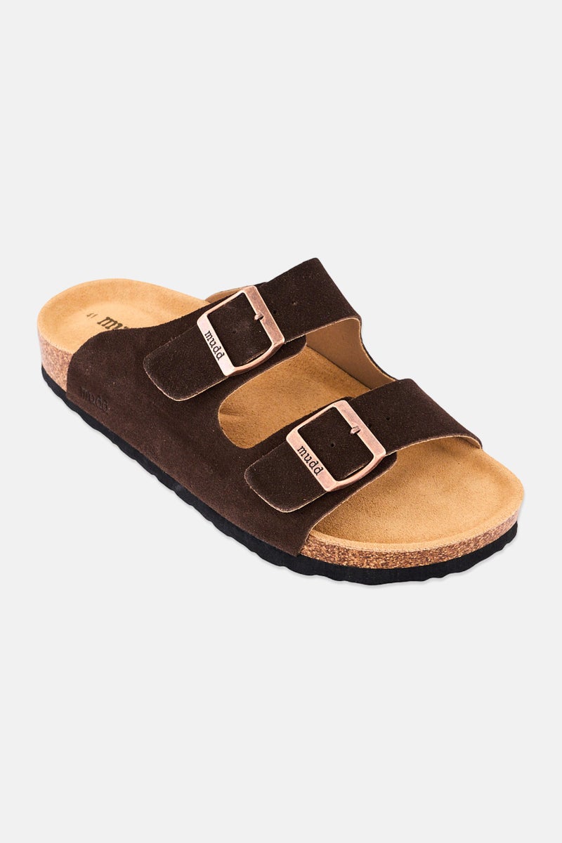 Mudd Men Slip On Cork Sandals, Dark Brown - Image 1