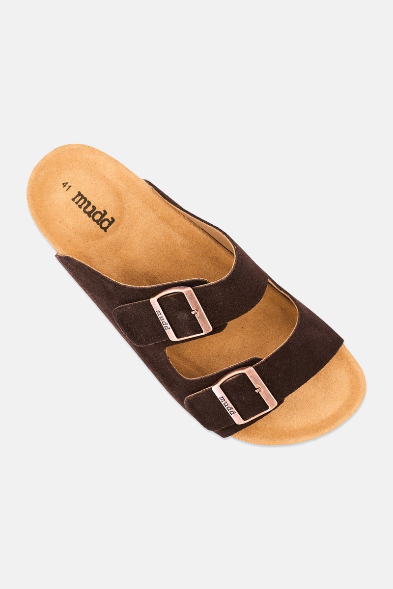 Mudd Men Slip On Cork Sandals, Dark Brown - Image 3
