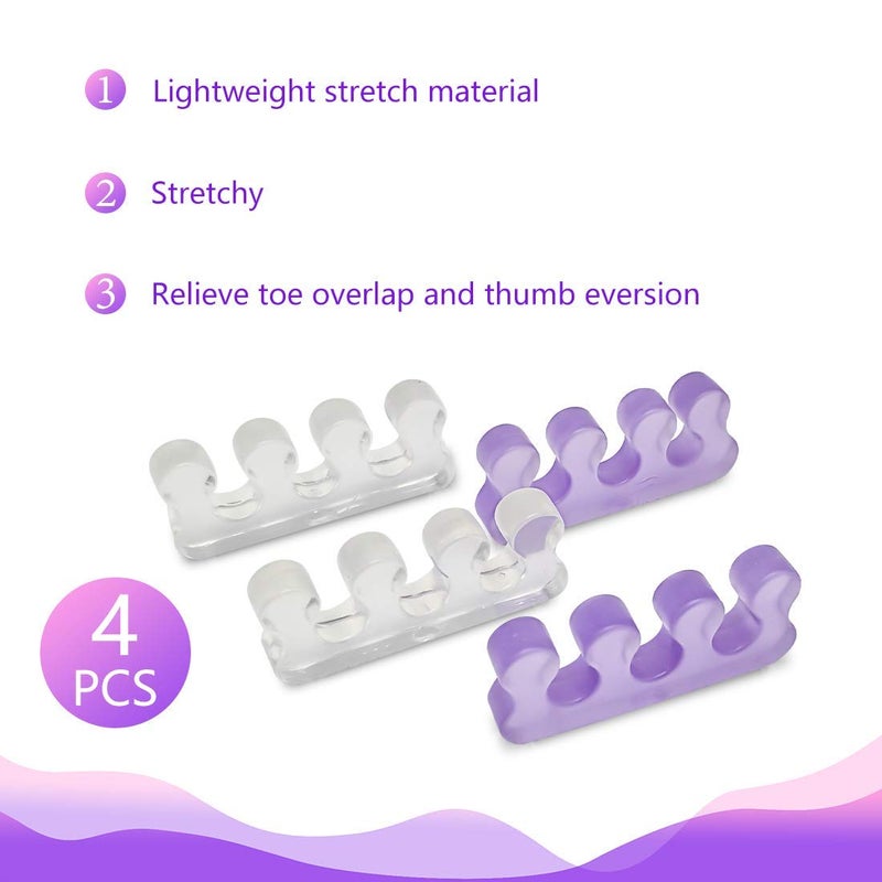 SUNFATT Toe Separators for Pedicure,Toe Spacer,Toe Separators use for Separation of Toenails or Nails,Washable and Reusable Pedicure Supplies. - Image 3