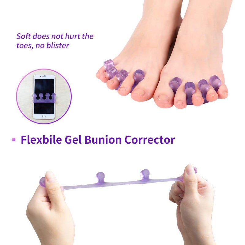 SUNFATT Toe Separators for Pedicure,Toe Spacer,Toe Separators use for Separation of Toenails or Nails,Washable and Reusable Pedicure Supplies. - Image 4