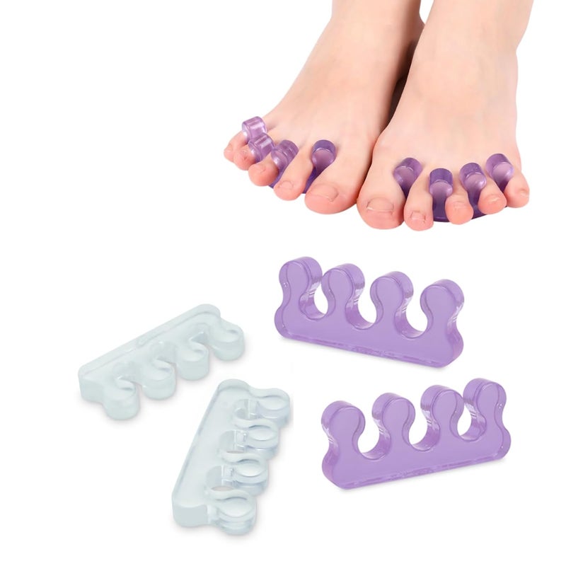 SUNFATT Toe Separators for Pedicure,Toe Spacer,Toe Separators use for Separation of Toenails or Nails,Washable and Reusable Pedicure Supplies. - Image 1