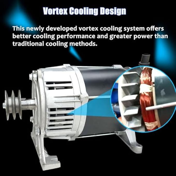 OLONETO 2kW Belt-Drive Mini Generator, Single-Phase 220V Household Power Supply For Home, Workshop, Outdoor & Emergency Use - Image 3