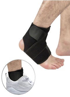 Ant Ankle Brace Stretchy Compression Sleeve with Adjustable Compression Straps, Ankle Wrap Support Sports Bandage, Breathable Comfortable Ankle Support Brace for Sprains Eases Swelling  - Image 1