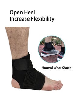 Ant Ankle Brace Stretchy Compression Sleeve with Adjustable Compression Straps, Ankle Wrap Support Sports Bandage, Breathable Comfortable Ankle Support Brace for Sprains Eases Swelling  - Image 2