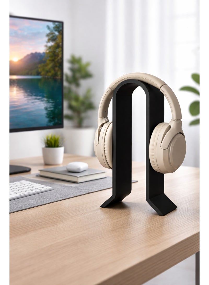 Headphone Stand Holder – Minimal Desk Headset Stand (25 cm Height, 12 cm Width) - Image 3