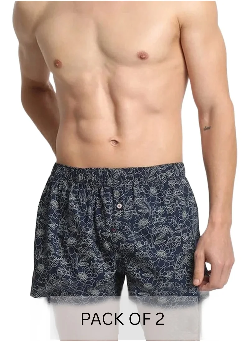 THE BEAR HOUSE Mens Cotton Boxers Multipack Soft Breathable Underwear for Men Loose Fit Comfortable Boxer Shorts for Daily Wear