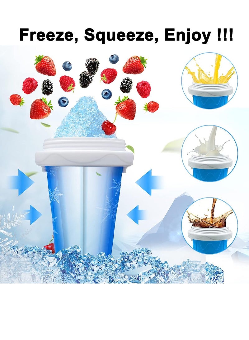 Phone Planet Slushie Maker Cup, Magic Quick Frozen Smoothies Cup, Reuseable Squeeze Cooling Cup with Lids & Straws, Homemade Milk Shake Ice Cream Maker - Image 2