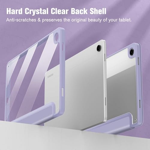 ProElite Cover for Samsung Galaxy Tab A9 Plus 11 inch Cover Case, Smart Flip Case Cover for Samsung Galaxy Tab A9+ 11 inch with S Pen Holder, Lavender [Transparent Back] - Image 3
