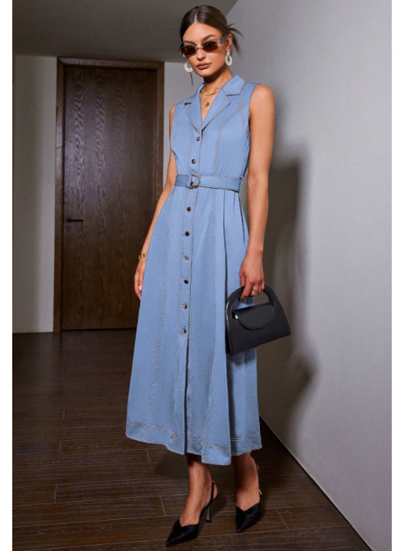 SIMPLEE Women's Summer Elegant DressLight & Comfortable Lightweight Cotton Blend Perfect for Outings 