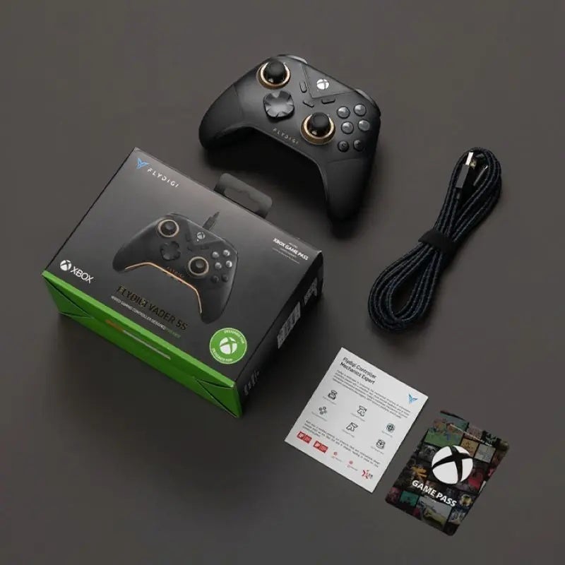 Flydigi Vader 5S Wired Controller, Hall Effect Joysticks, Custom Vibration, RGB Light, for Xbox Series X|s, Xbox One, PC - Image 1