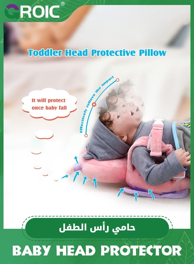 GROIC Baby Head Protector Cushion Toddler Backpack, Baby Safety Products for Toddler Baby Head Protection for Crawling & Walking,Baby Head Protection Backpack  - Image 4