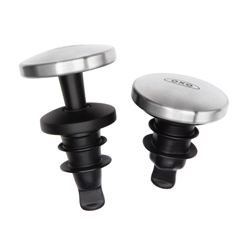OXO SteeL Leakproof Expanding Wine Stopper (2 Pack) - Image 1