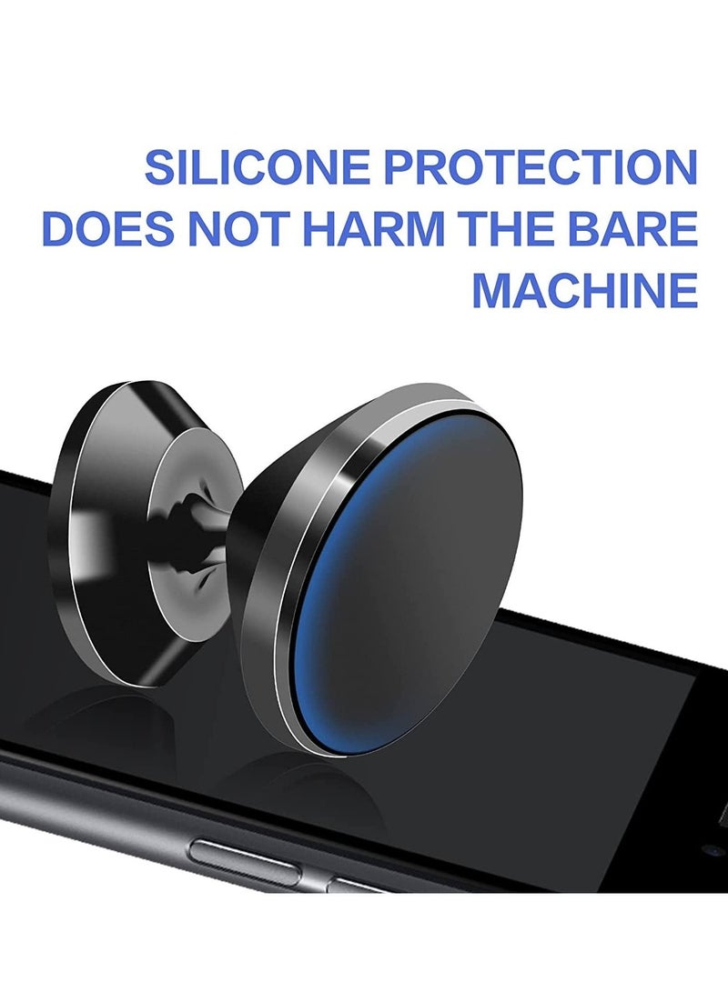 Digitplus حامل هاتف مغناطيسي للسيارة - عبوة 2، حامل هاتف قوي مع 4 لوحات معدنية، دوران 360° ورؤية قابلة للتعديل، حامل هاتف مغناطيسي متوافق مع آيفون، سامسونج والمزيد - Image 4