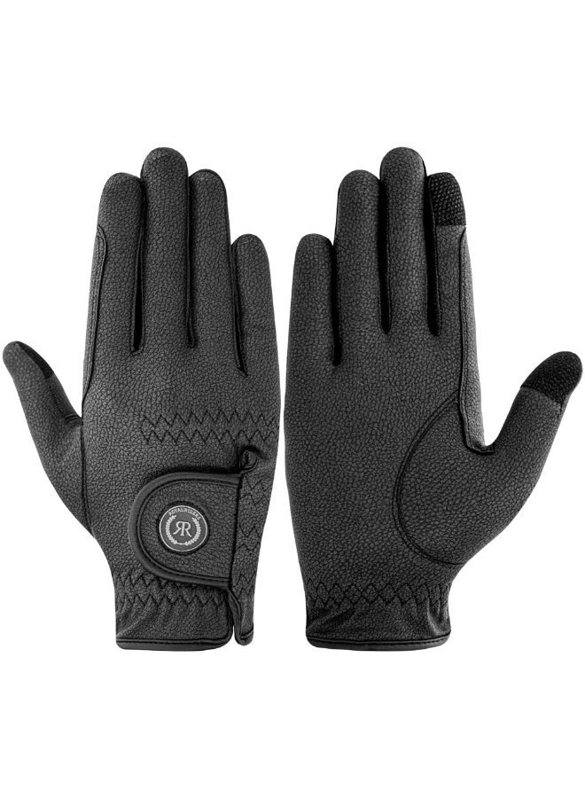 رويال رايدرز ROYAL RIDERS® 1114 Sero-Grip JP: قفازات ركوب الخيل الفاخرة بنسيج سيرينو الياباني للرجال والنساء والأطفال - #10061114 - Image 1