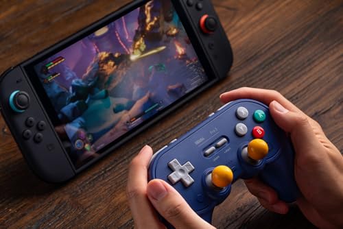 8BitDo Pro 3 Bluetooth Controller for Switch/Switch 2 – TMR Joysticks, Swappable ABXY Buttons, Pro Back Buttons, Charging Dock, Hall Effect Triggers, for Windows, Apple, SteamOS, Android - Gray - Image 3