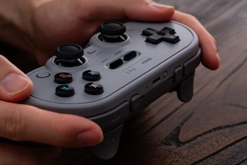 8BitDo Pro 3 Bluetooth Controller for Switch/Switch 2 – TMR Joysticks, Swappable ABXY Buttons, Pro Back Buttons, Charging Dock, Hall Effect Triggers, for Windows, Apple, SteamOS, Android - Gray - Image 5