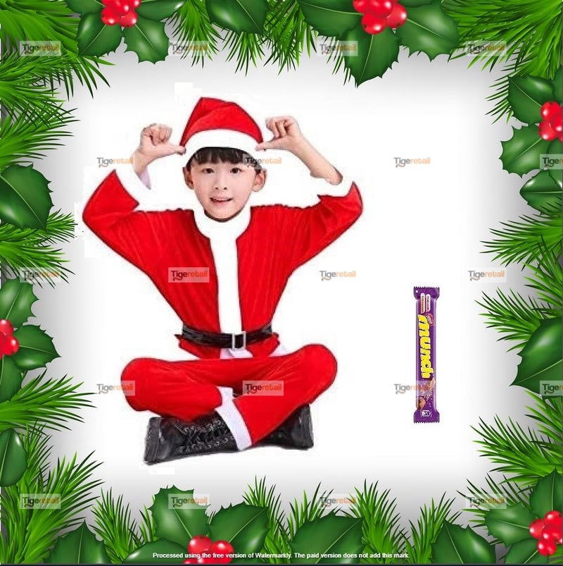 Osmosis Christmas Dress for Kids-Santa Claus Dress/Costume for Kids by Osmosis(3-4 Years) - Image 1