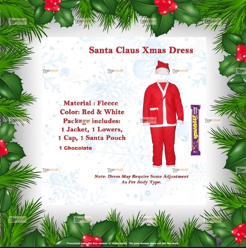 Osmosis Christmas Dress for Kids-Santa Claus Dress/Costume for Kids by Osmosis(3-4 Years) - Image 2