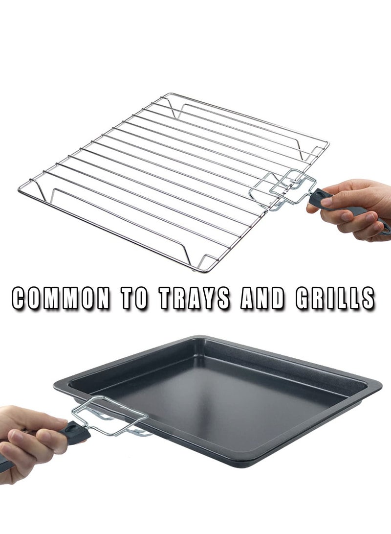 Zikra Multi-Functional Oven Tray Extractor Tool，Air Fryer Tray & Grill Extractor, Heat-Resistant Handles, Swiftly Remove Trays and Grills from Convection Toaster Oven - Image 2