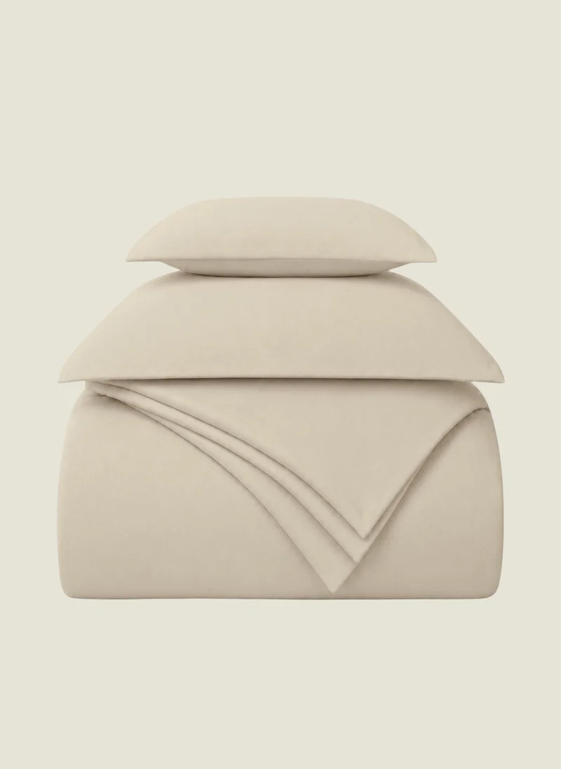 يسكن 500 Thread Count 100% Egyptian Cotton Sateen 3 Pc Duvet Cover Set