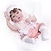 Cloveray 20inch Large Realistic Reborn Baby Doll HandRooted Hair Lifelike Baby Dolls with Accessories for 3 Year Old Girls Gifts Pretend Play Collection - Image 2