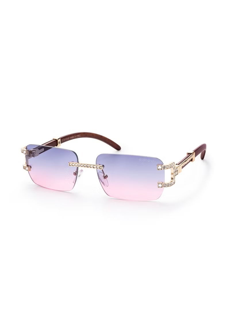 Elanova Frameless blue light blocking glasses suitable for men and women for reading, protecting against UV rays, preventing eye strain, and for computer, TV, and gaming use - Image 1
