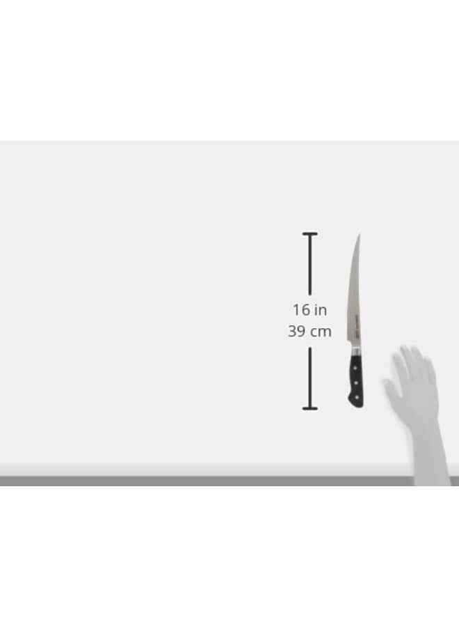 Samurai Fillet Knife | 8.8"/224 mm | AUS-8 Stainless Steel Blade | G-10 Fiberglass Polymer Handle | Thick, Wide, Long Blade with Central Tip - Image 2