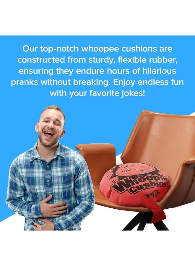 Laughing Smith وسادة الفرح العملاقة سميث بحجم 16 بوصة - لعبة الفرح العملاقة للأطفال - تصدر أصوات فوضى ضخمة ومضحكة - أمتع لعبة فوضى، نكتة أو هدية مزحة وسادات الفرح - Image 2