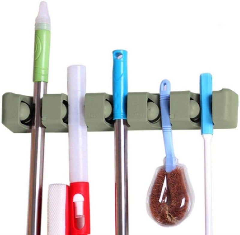 GETZET Multipurpose Wall Mounted Broomstick Hanger Organizer NonSlip Guarantee Weatherproof Perfect Storage Solutions for Garage Home Stand Hanging Shelves - Image 2