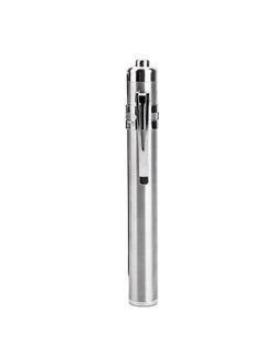 Red owl REDOWL SilverColored Aluminum Pocket Pen Torch with Moon Light Super Bright and Free Battery for Doctors Nurses and Medical Students  - Image 2