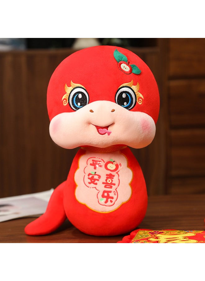 2025 Year Of The Snake Mascot Plush Toy Creative Snake Doll Zodiac Snake Doll Company Annual Meeting Gift Wholesale-Specifications:Cloak Snake Green-Color:20cm  - Image 2