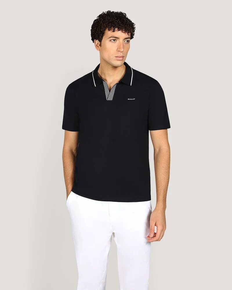 GANT Tipping Short Sleeve Polo Shirt