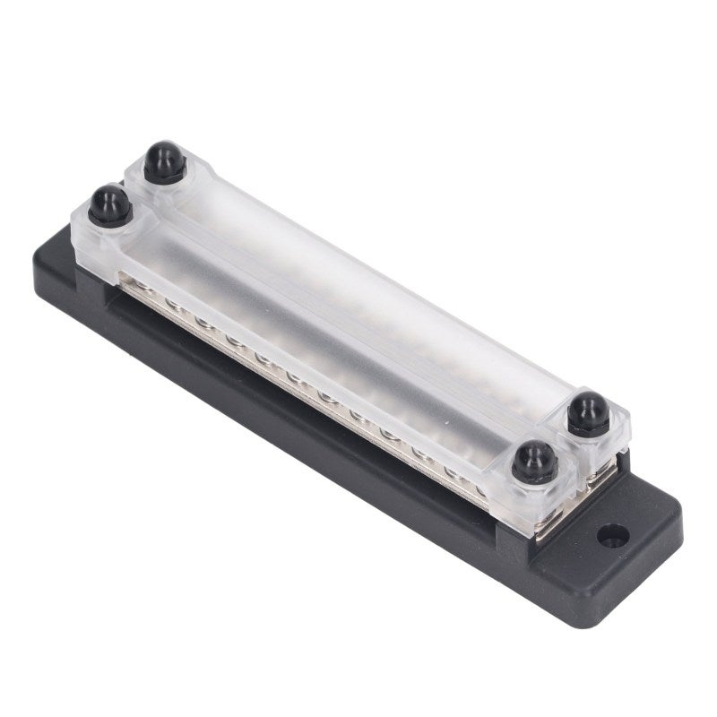 Power Distribution Block: 150A/DC 130A/AC 12-48V, Brass Stainless Steel Nylon Construction, Easy Surface Mount - Circuit Tidy Terminal Block for Car Trucks RVs Marine Boats Industrial Equipment - Image 3