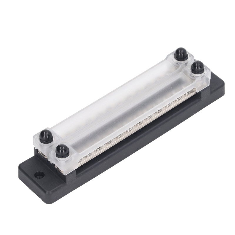 Power Distribution Block: 150A/DC 130A/AC 12-48V, Brass Stainless Steel Nylon Construction, Easy Surface Mount - Circuit Tidy Terminal Block for Car Trucks RVs Marine Boats Industrial Equipment - Image 2