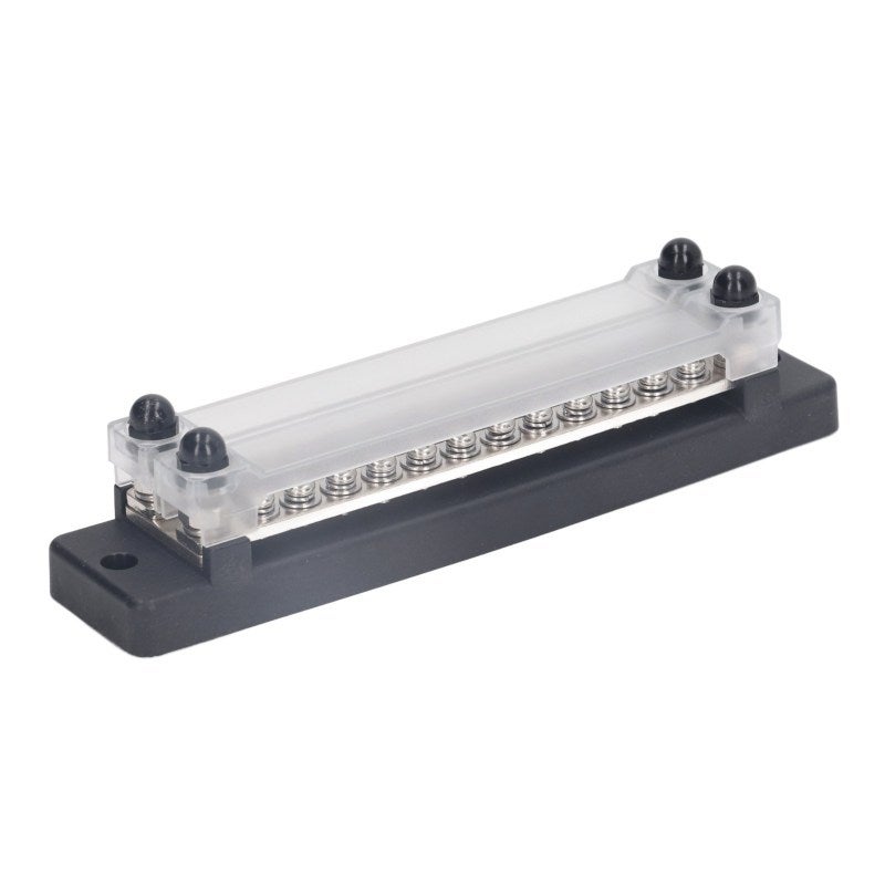 Power Distribution Block: 150A/DC 130A/AC 12-48V, Brass Stainless Steel Nylon Construction, Easy Surface Mount - Circuit Tidy Terminal Block for Car Trucks RVs Marine Boats Industrial Equipment - Image 4