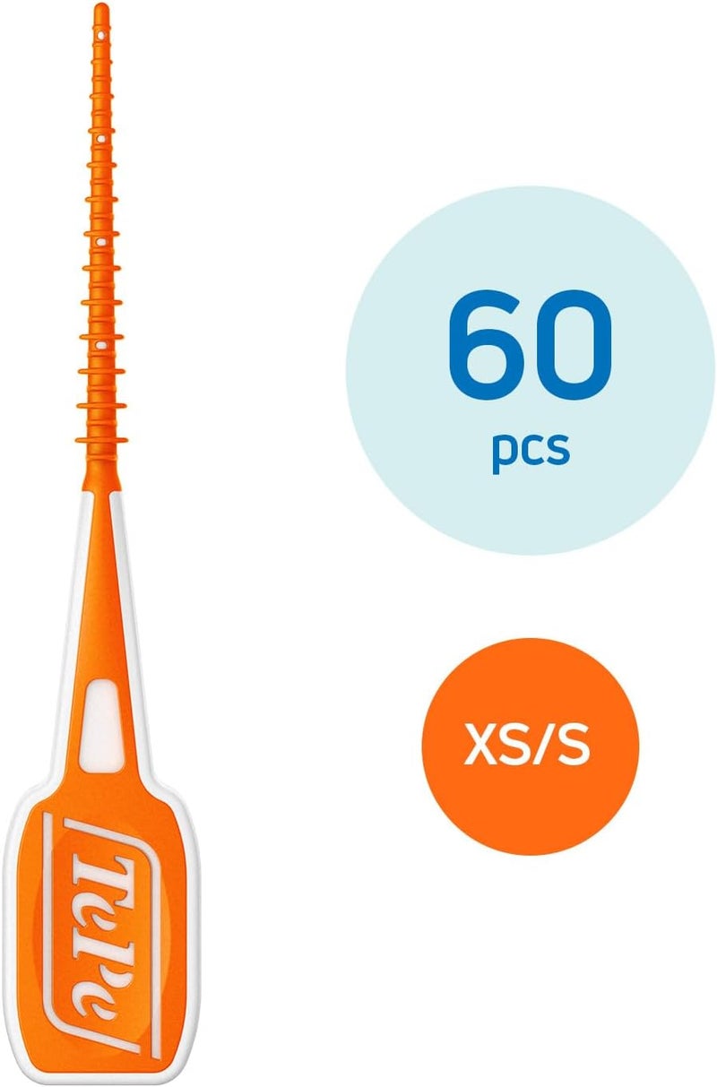 TePe EasyPick Toothpicks Orange ISO XSS 60pcs Dental Plaque Removal Tool efficient and Easy Cleaning Between The Teeth toothpicks for Narrow Gaps - Image 2