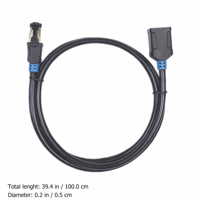 Cat6 Ethernet Cable 10ft Male to Female Shielded High Speed LAN Network Cord - Image 3