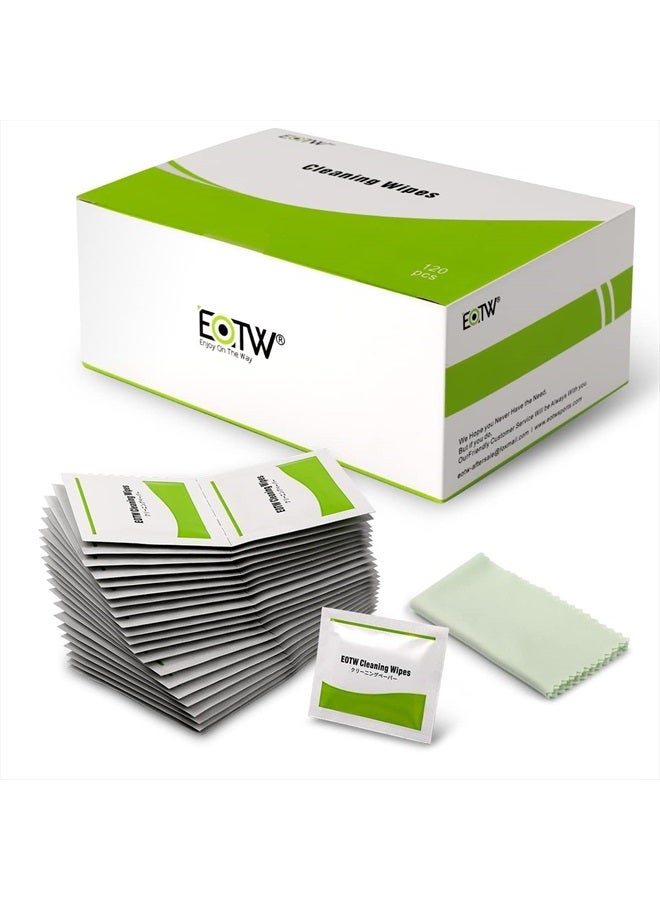 EOTW Screen Wipes Individually Wrapped, EOTW Lens Wipes for Eyeglasses Pre-moistened Computer Phone Glasses Cleaning Wipes for iPhone iPad Tablet PC Computer LED Screen, Pack of 120 - Image 1