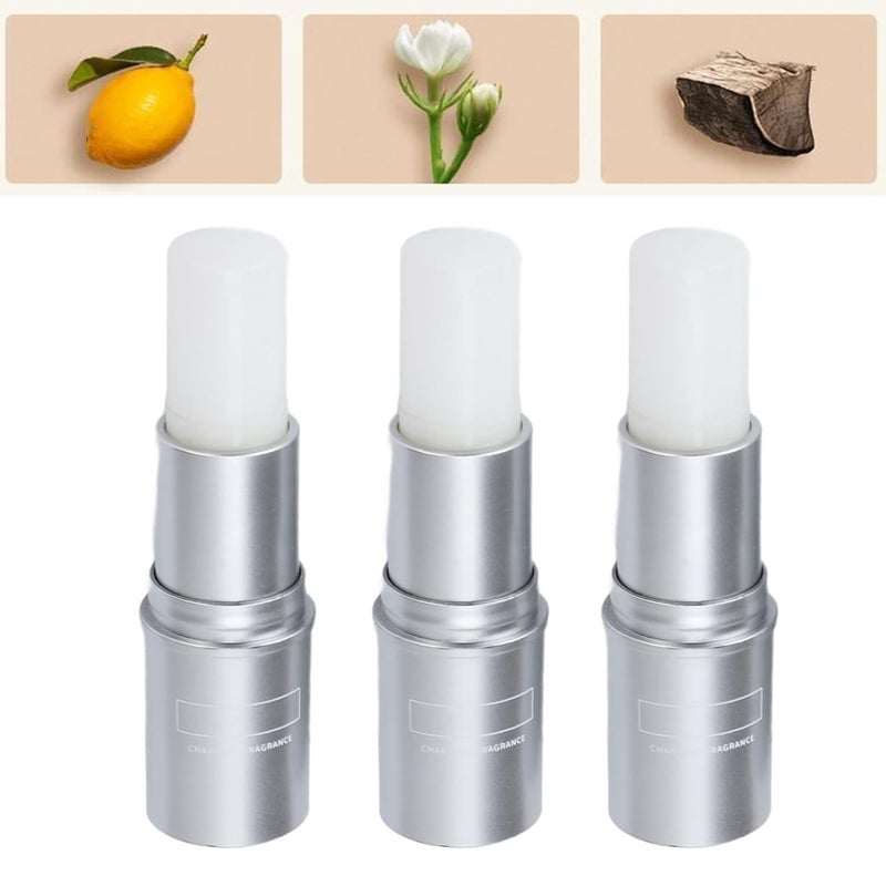 klarako Solid Perfume Long Lasting 3 Light Fragrance Refreshing Pocket Balm Stick for Men Women Travel Daily - Image 2