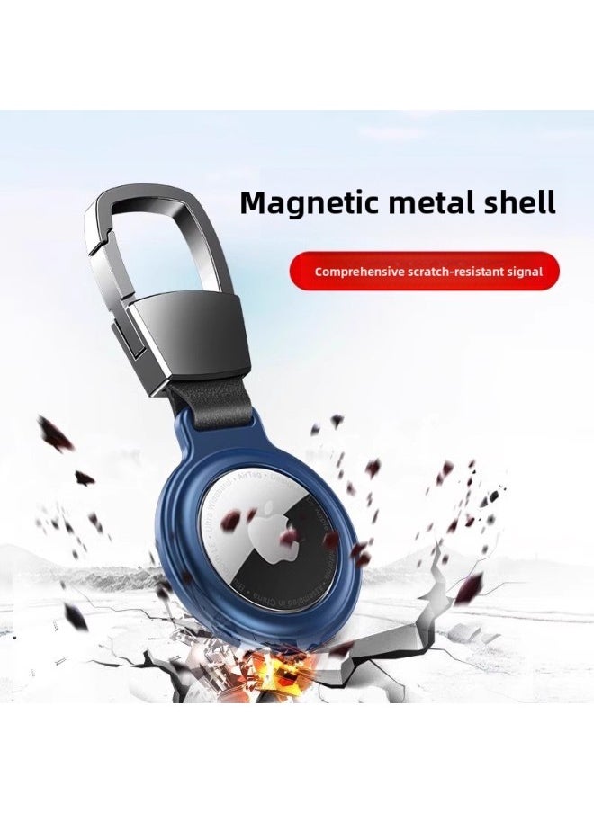 Generic - Suitable For Apple Airtag Protective Case Metal Airtag Case Aluminum Alloy Magnetic Keychain Tracker-Color:Air Tag [red] Magnetic Metal●60 Times Anti-fall●Precise Fit - Image 1