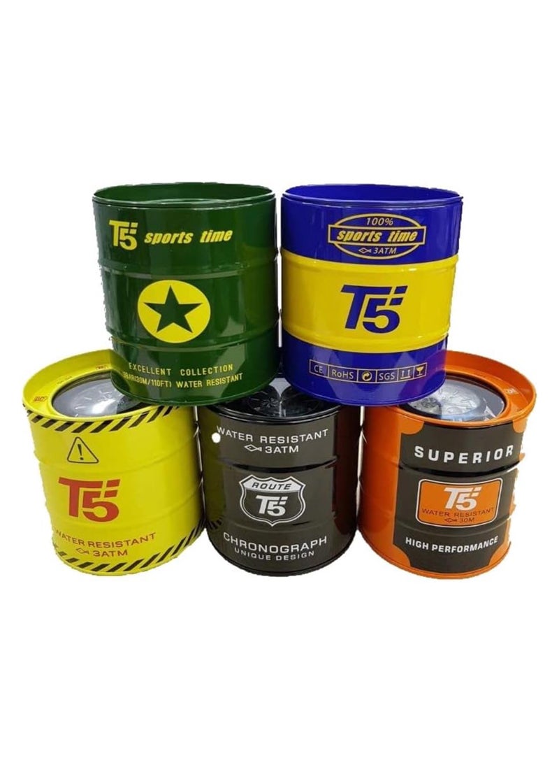 T5 Mens Chronograph Silicone Strap Watch H4011G - Image 5