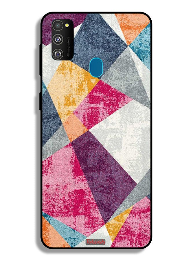 Tolwak Samsung Galaxy M30s Protective Case Cover Paint Pattern - Image 2