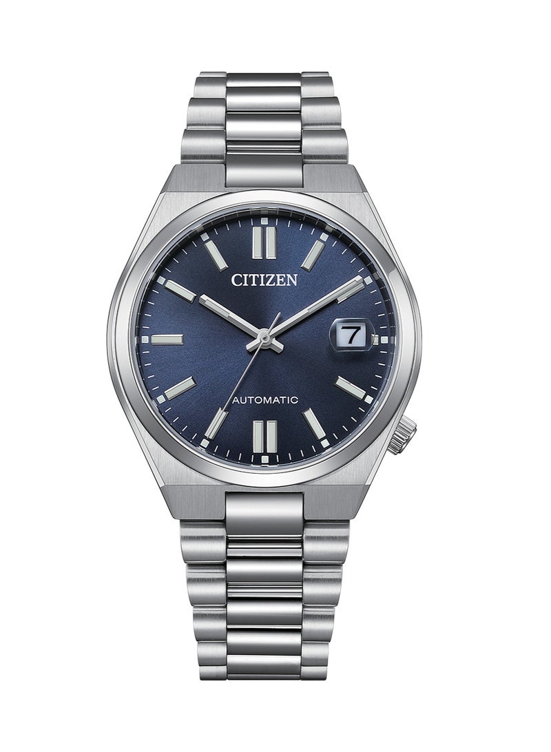 CITIZEN Automatic Unisex Watch NJ0200-50M, 37 mm Blue Dial, Stainless Steel Case & Bracelet, 50 m Water Resistance - Image 5
