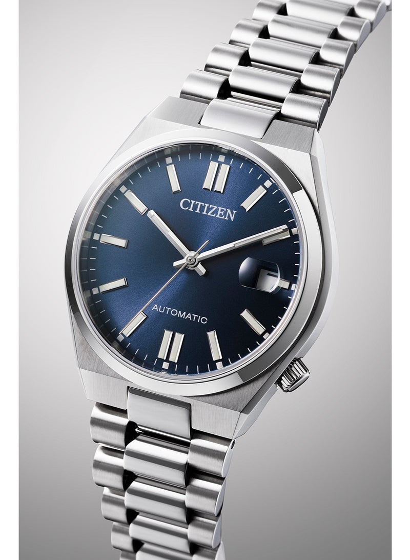 CITIZEN Automatic Unisex Watch NJ0200-50M, 37 mm Blue Dial, Stainless Steel Case & Bracelet, 50 m Water Resistance - Image 1