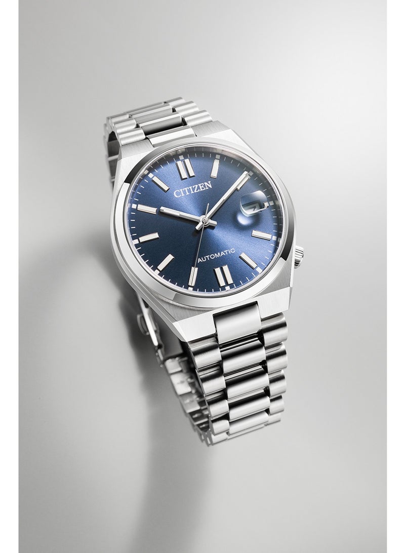 CITIZEN Automatic Unisex Watch NJ0200-50M, 37 mm Blue Dial, Stainless Steel Case & Bracelet, 50 m Water Resistance - Image 2
