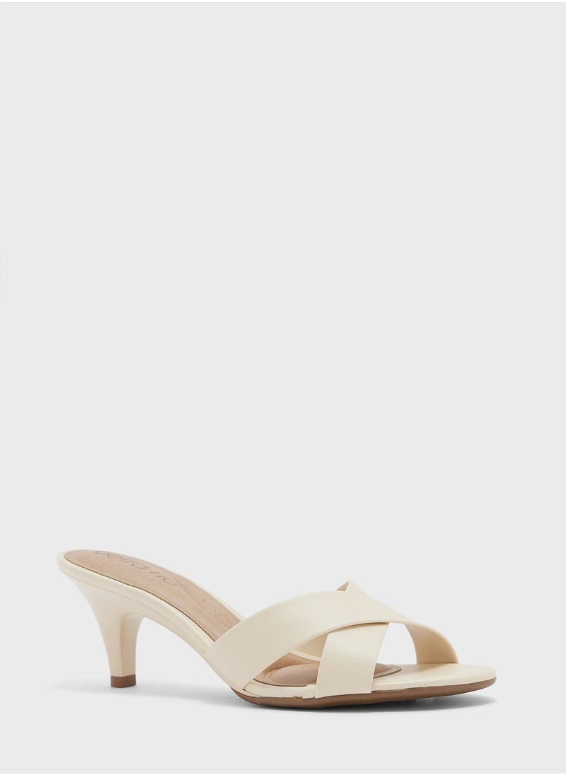 Beira Rio - Brielle Multi Strap Mid Heel Sandals - Image 1